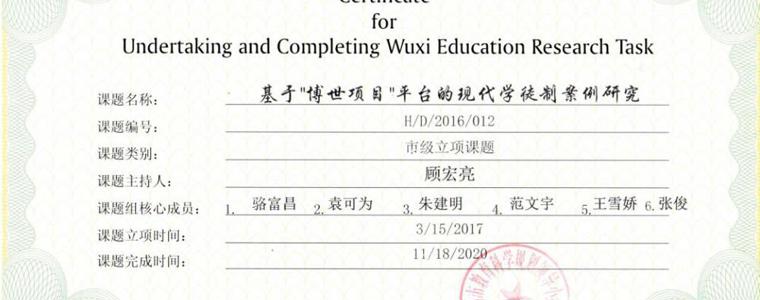顾宏亮工作室三项市级课题顺利结题！