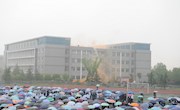 学院组织开展2014“春季消防疏散演练”