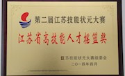 学院荣获江苏省高技能人才摇篮奖