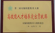 我院荣获第二届无锡技能精英大赛表彰