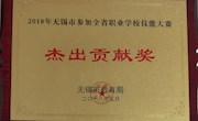 我院荣获2018年无锡市参加全省职业学校技能大赛杰出贡献奖