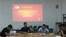 文化创意系党支部开展专题组织生活会