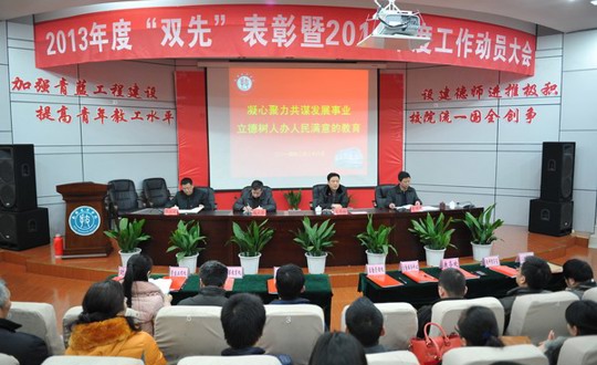 学院召开2013年度“双先”表彰暨2014年度工作动员大会