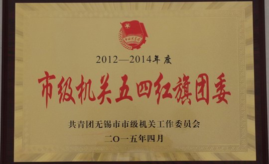 我院团委荣获“2012—2014年度市级机关五四红旗团委”荣誉称号