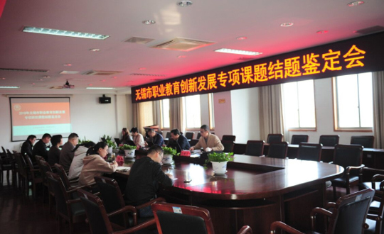 我院举行无锡市职业教育创新发展专项课题结题鉴定会