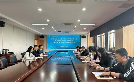 2024年院级重点课题《无锡地区企业数字化转型调研及应对策略研究》启动
