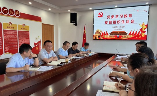 行政第一党支部召开党史学习教育专题组织生活会