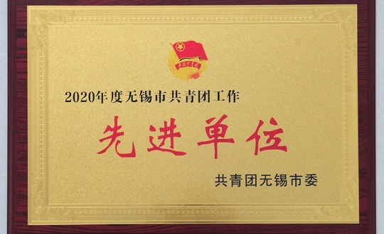 我院团委荣获2020年度无锡市共青团工作“先进单位”称号
