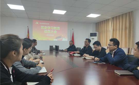 文化创意系党支部开展党史学习教育动员大会